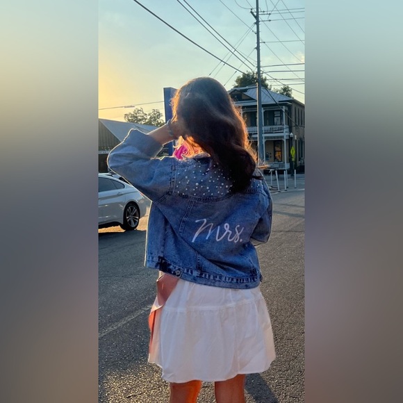 Heirloom Bridal Co. Denim Mrs. Pearl Jacket - Picture 2 of 4